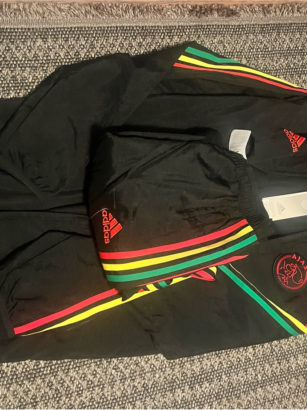 Adidas Ajax Amsterdam 2021/2022 Bob Marley Three Little Birds tracksuit BNWT L